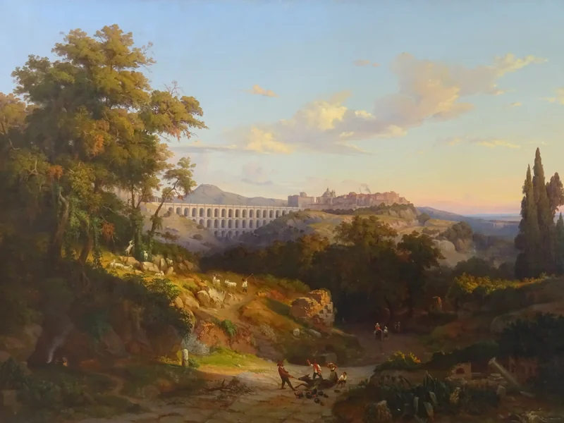 1823-Alessandro Prampolini - Il ponte dell'Ariccia